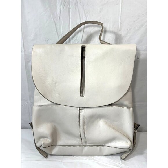 Kin by John Lewis White Leather Backpack rucksack